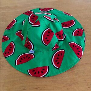 iPlay Brim/Sun Hat Baby Girls Watermelon slices 6-18 month SPF 50+